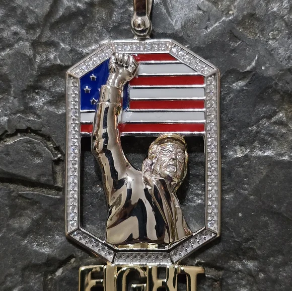 Sterling silver TRUMP PENDANT